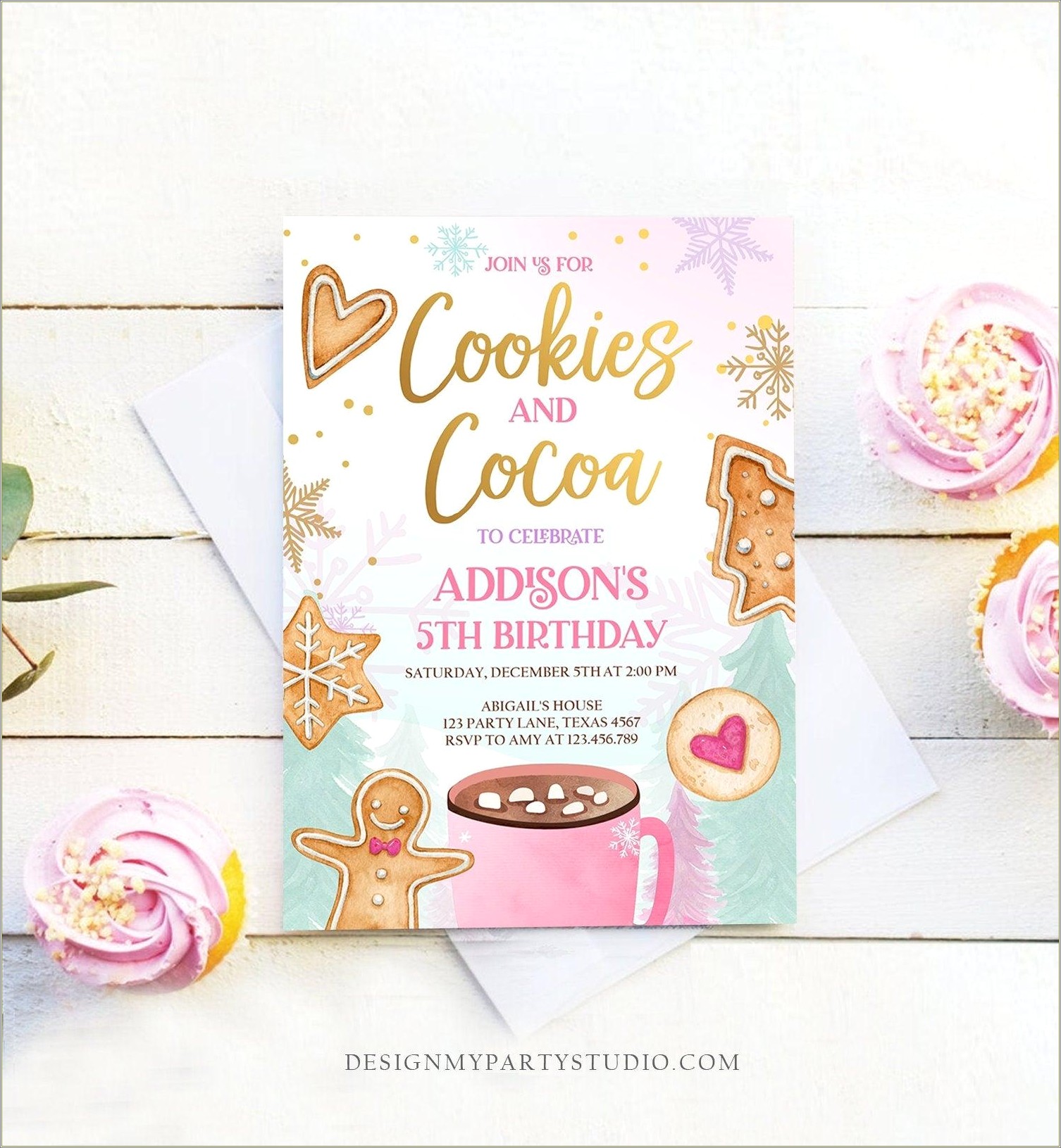 Cookies And Cocoa Invitation Template Free