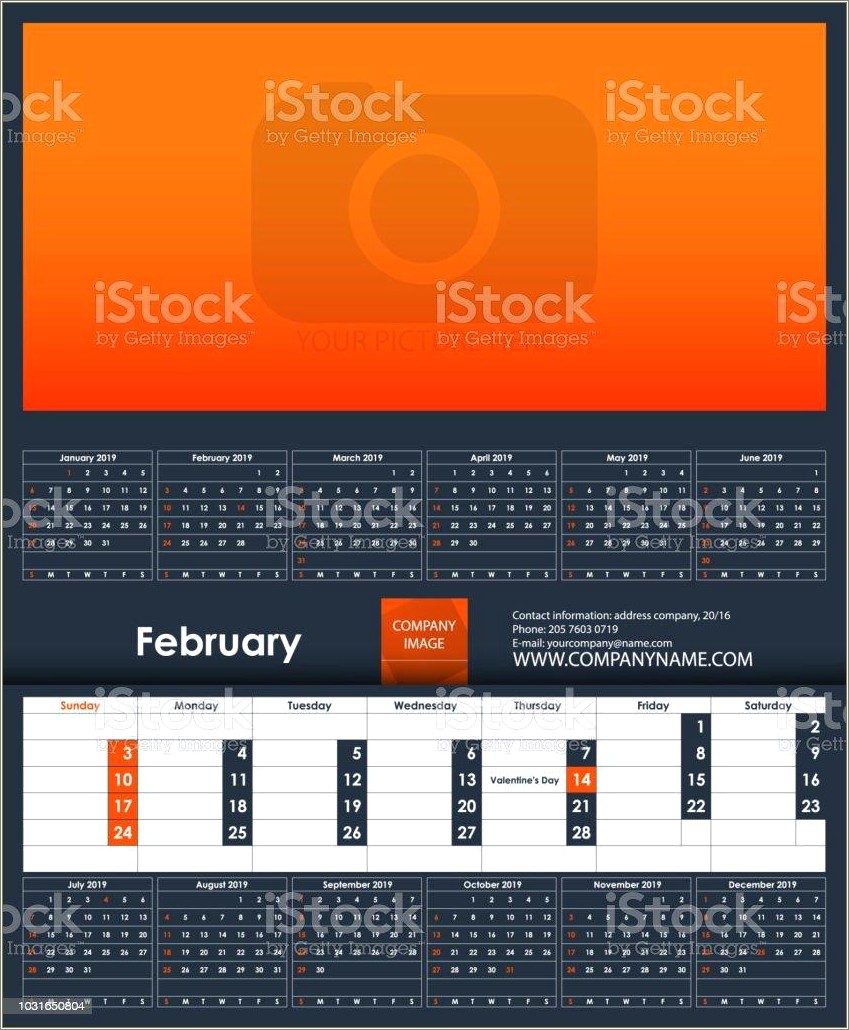 Copyright Free Calendar Templates February 2019