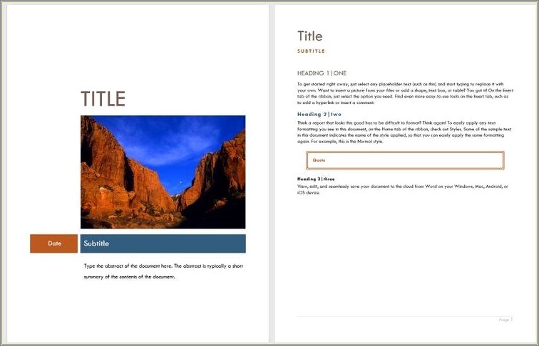 Cover Page Templates Free Microsoft Word