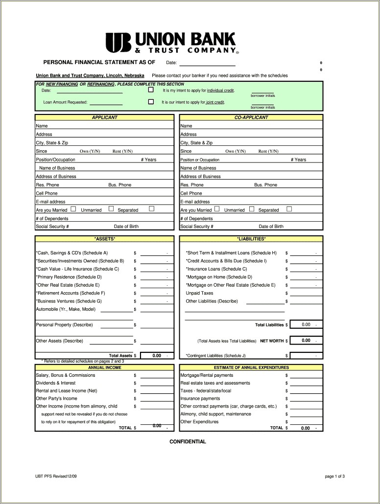 Create Free Bank Account Statement Template