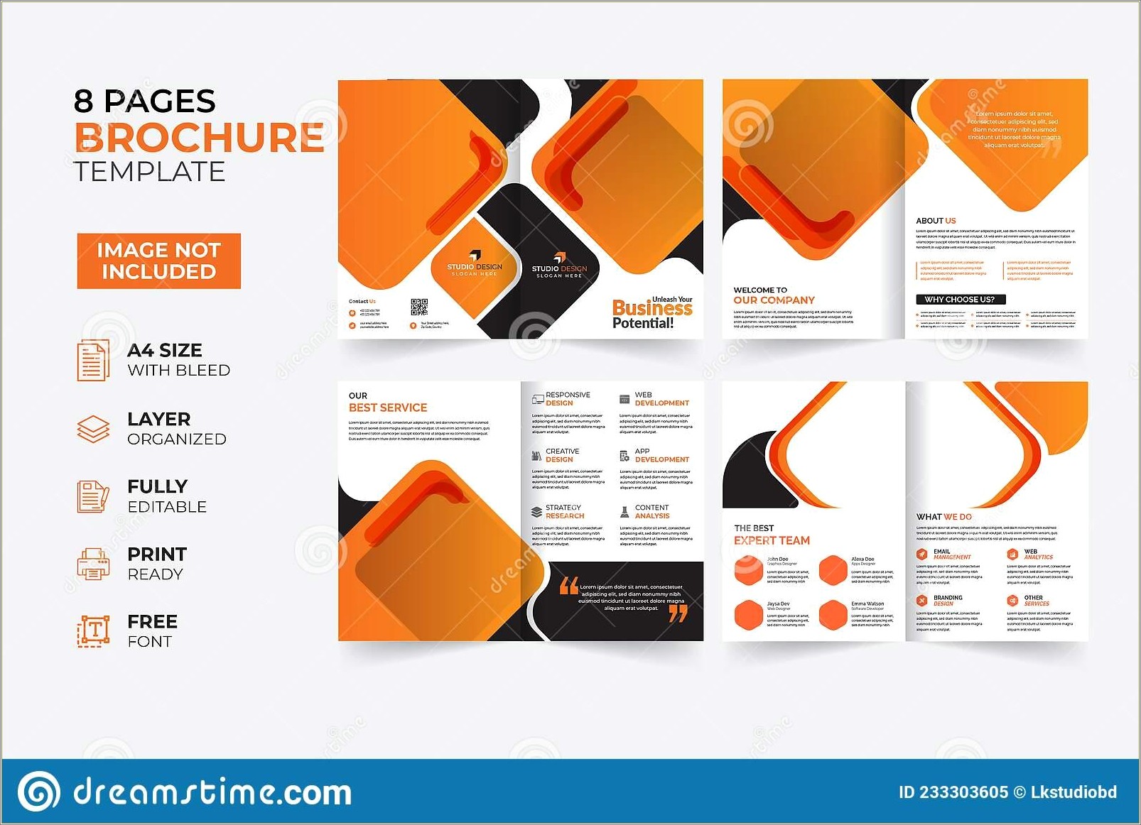 Creative Pamphlet Design Template Free Download