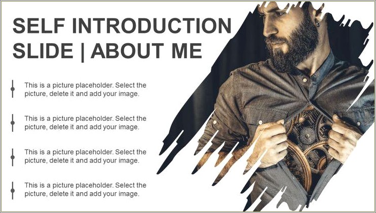 Creative Self Introduction Ppt Template Free