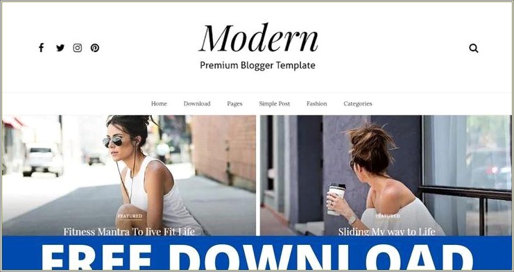 Crusade Photography Blogger Template Free Download