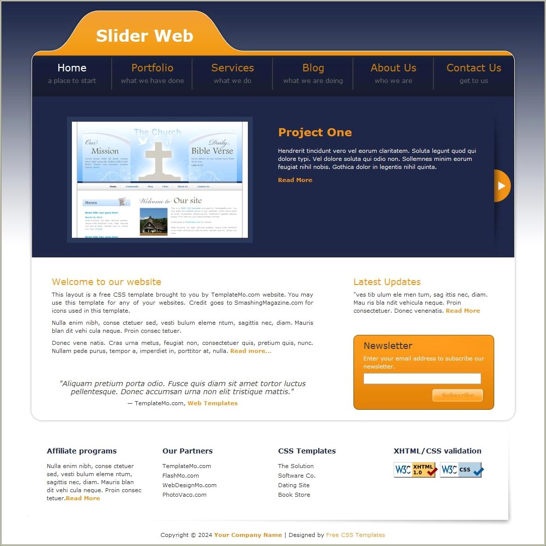 Css Jquery Slider Template Free Download
