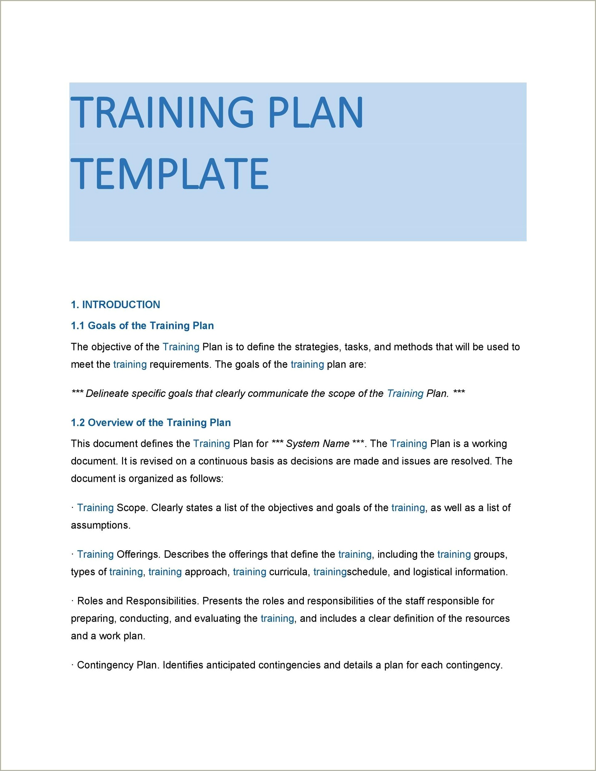 Customer Service Training Manual Template Free