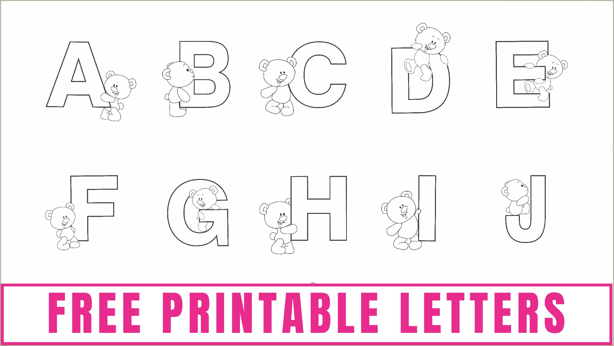 Cut Out Alphabet Template Free Printable