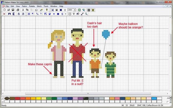 Cute Family Cross Stitching Templates Free