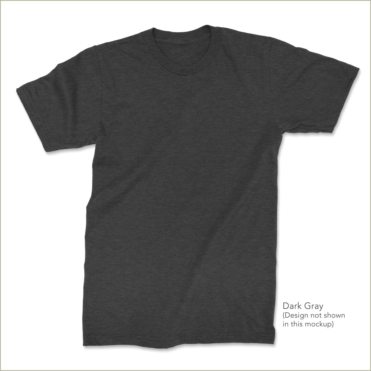 Dark Gray T Shirt Template Free