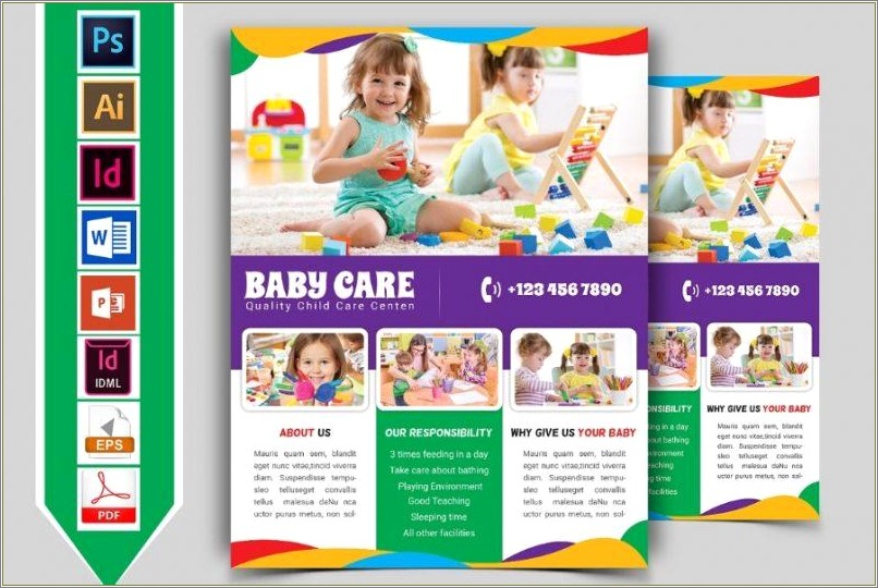 Day Care Center Flyer Templates Free