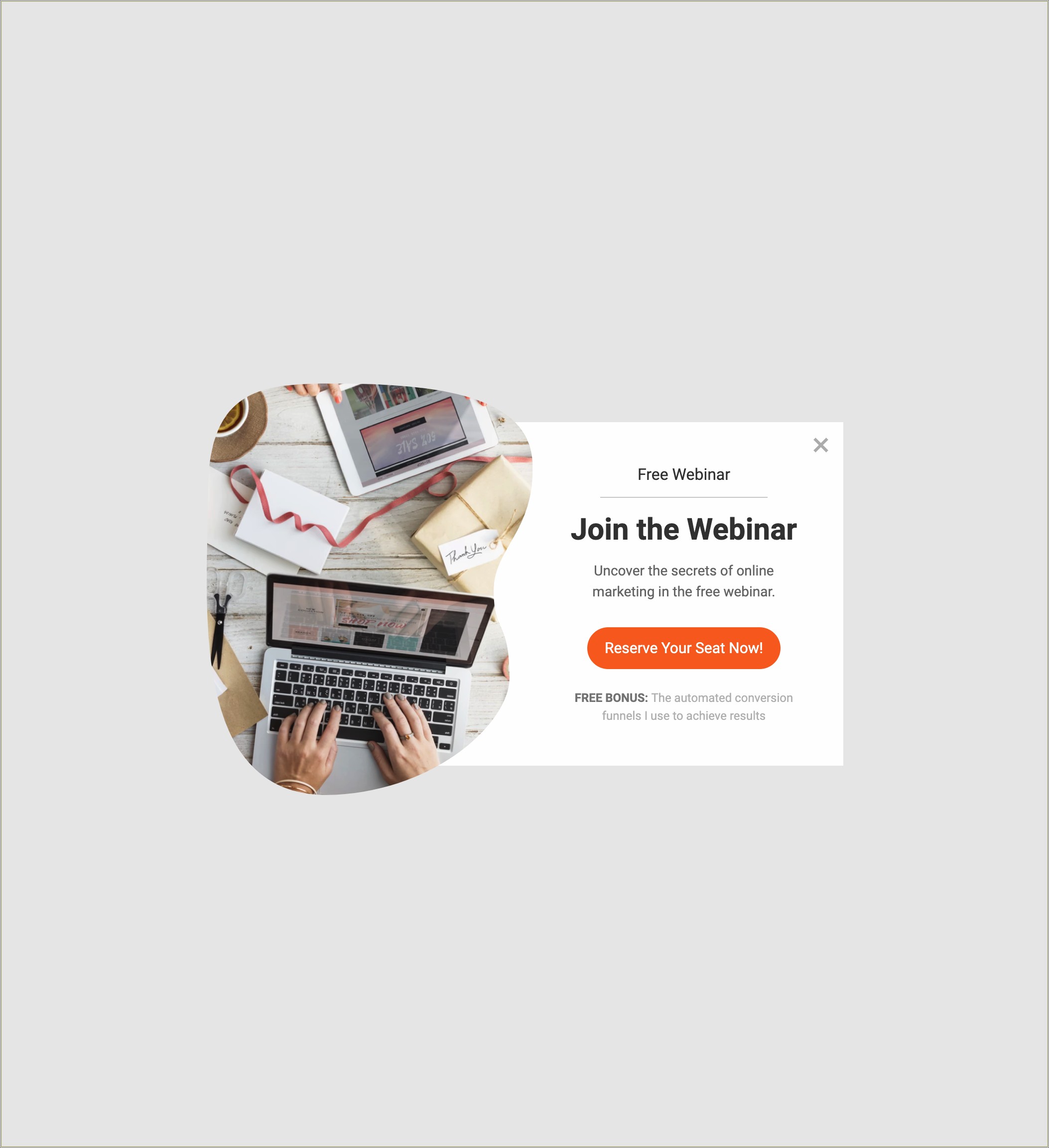 Design A Free Popup Template Online