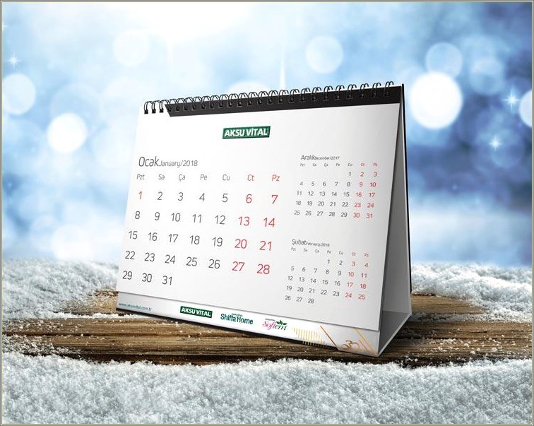 Desk Calendar 2016 Template Psd Free