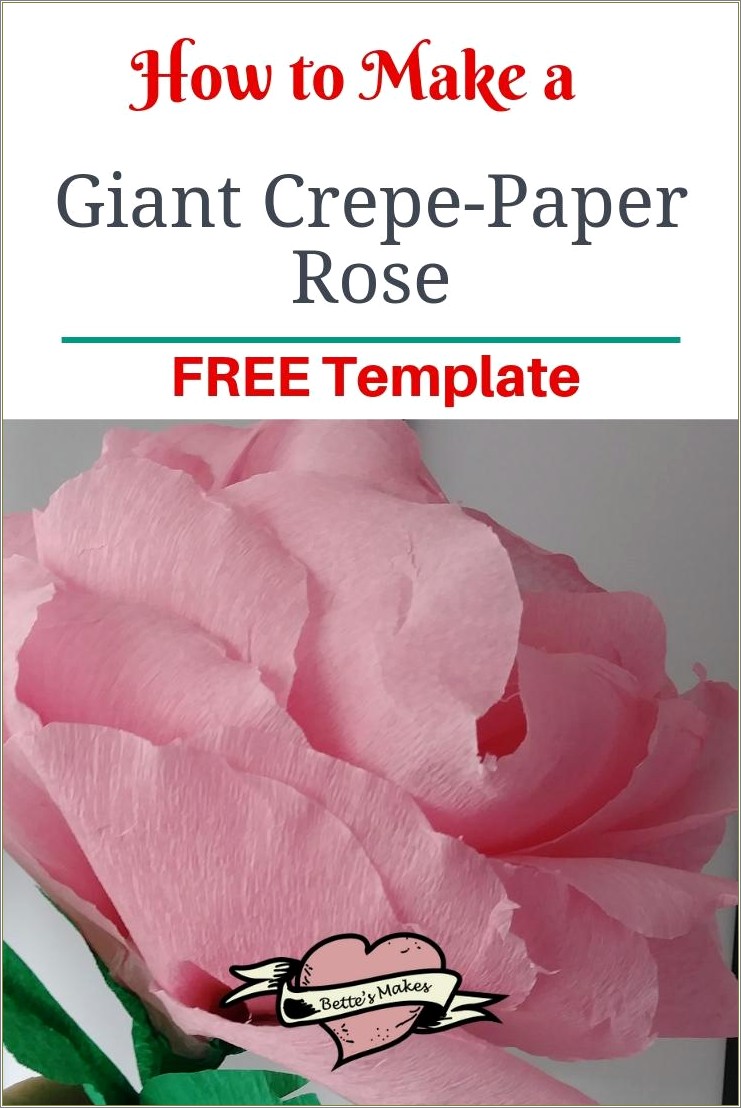 Diy Giant Paper Flower Template Free