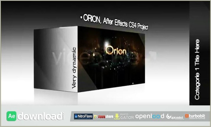 Download 3d After Effects Template Free