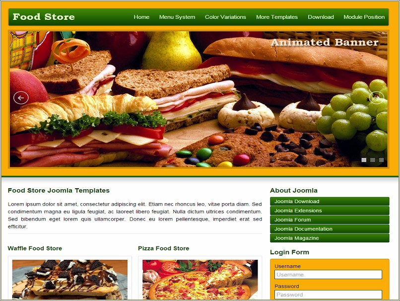 Download Free Joomla Templates For Restaurants