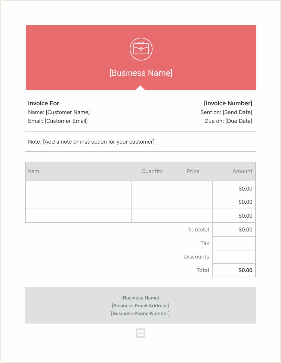 Download Ms Word Invoice Template Free