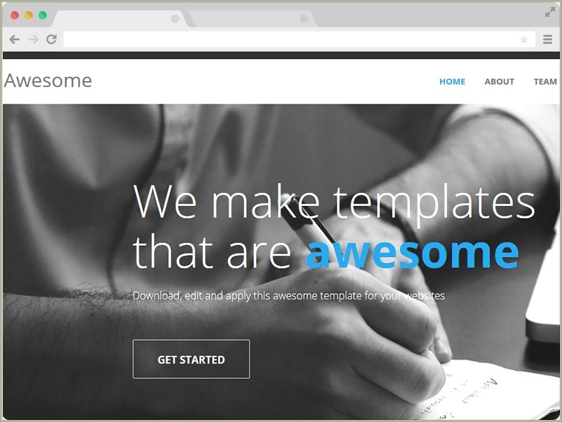 Download Single Page Html Template Free