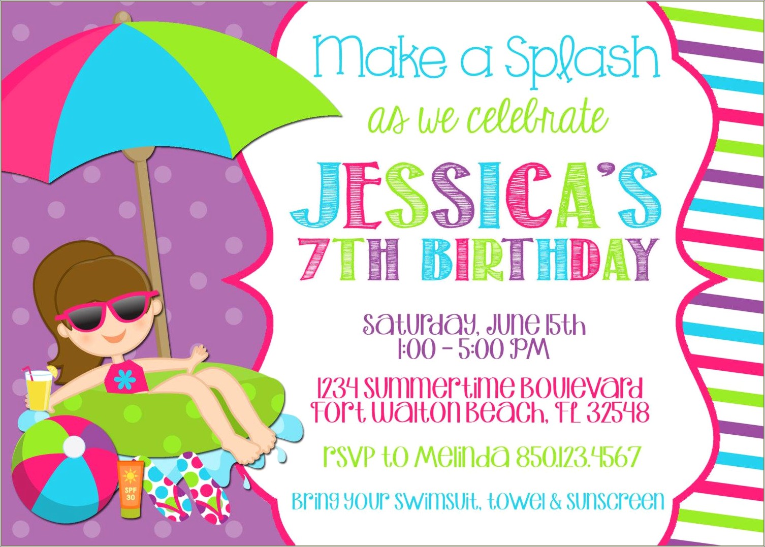 Downloadable Birthday Party Invitation Templates Free