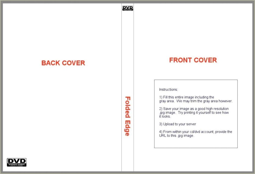 Dvd Case Cover Template Free Download