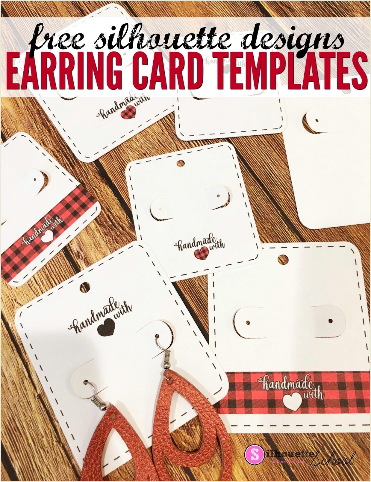 Earring Card Template Cut Free Download