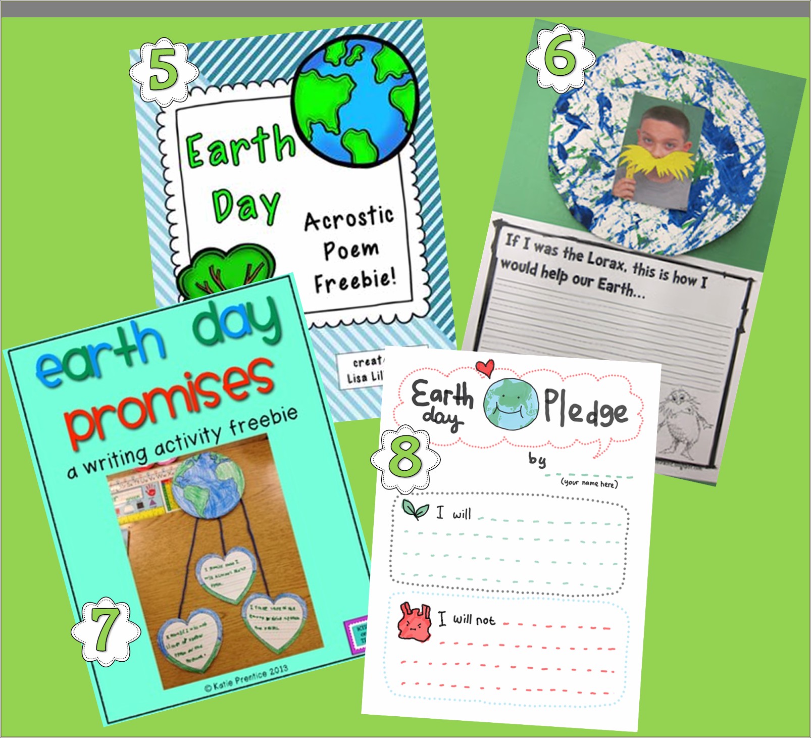 Earth Day Acrostic Poem Template Free