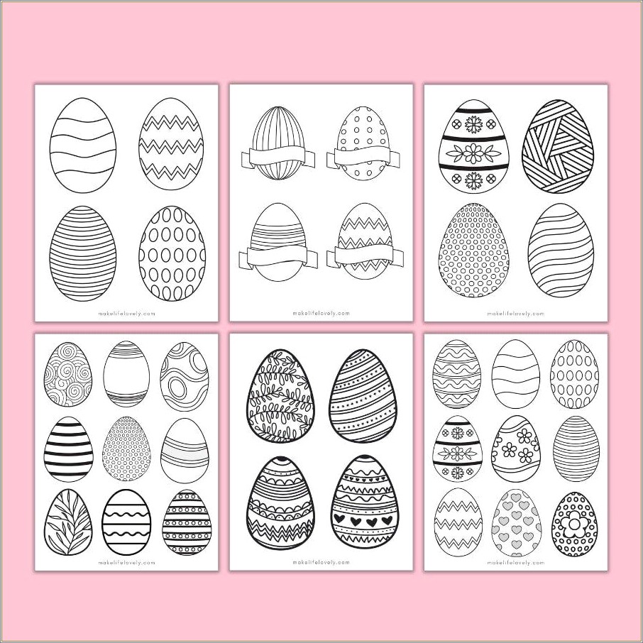 Easter Egg Basket Template Free Printable