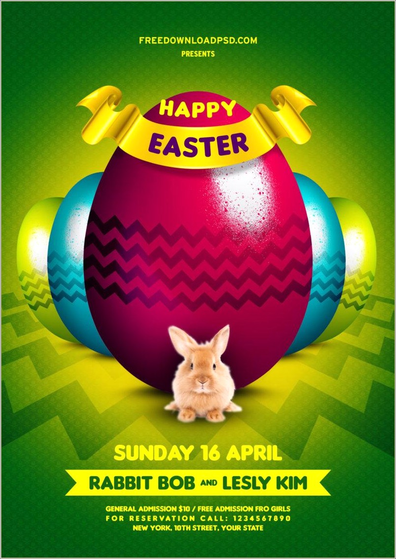 Easter Egg Hunt Flyer Templates Free