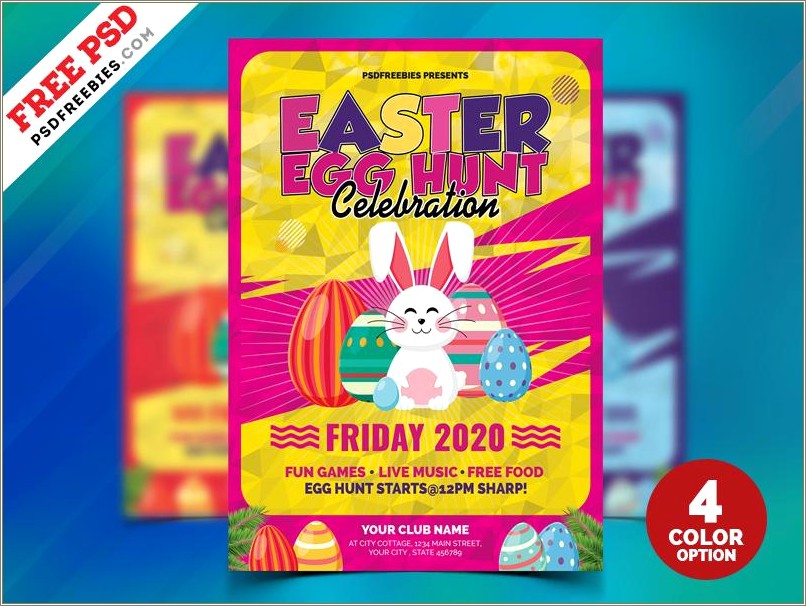Easter Egg Hunt Template Free Download