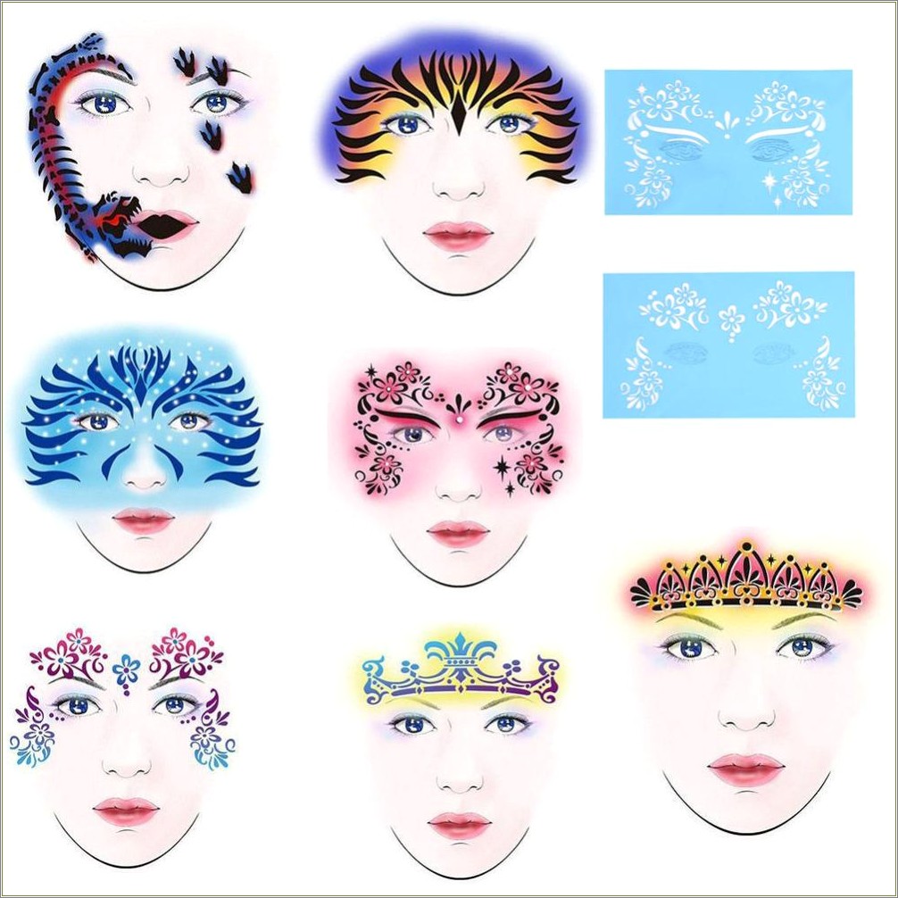 Easy Face Painting Templates Free Printable