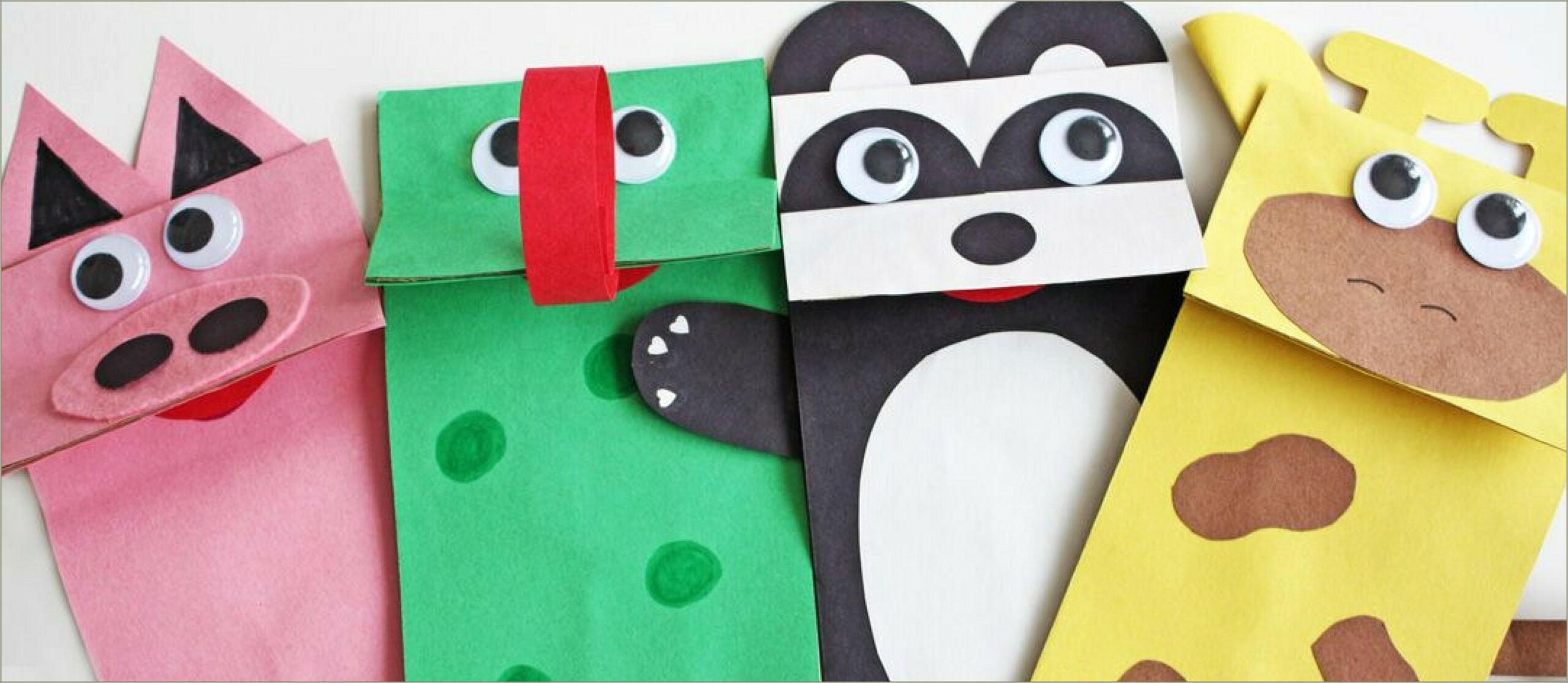 Easy Paper Bag Puppets Templates Free