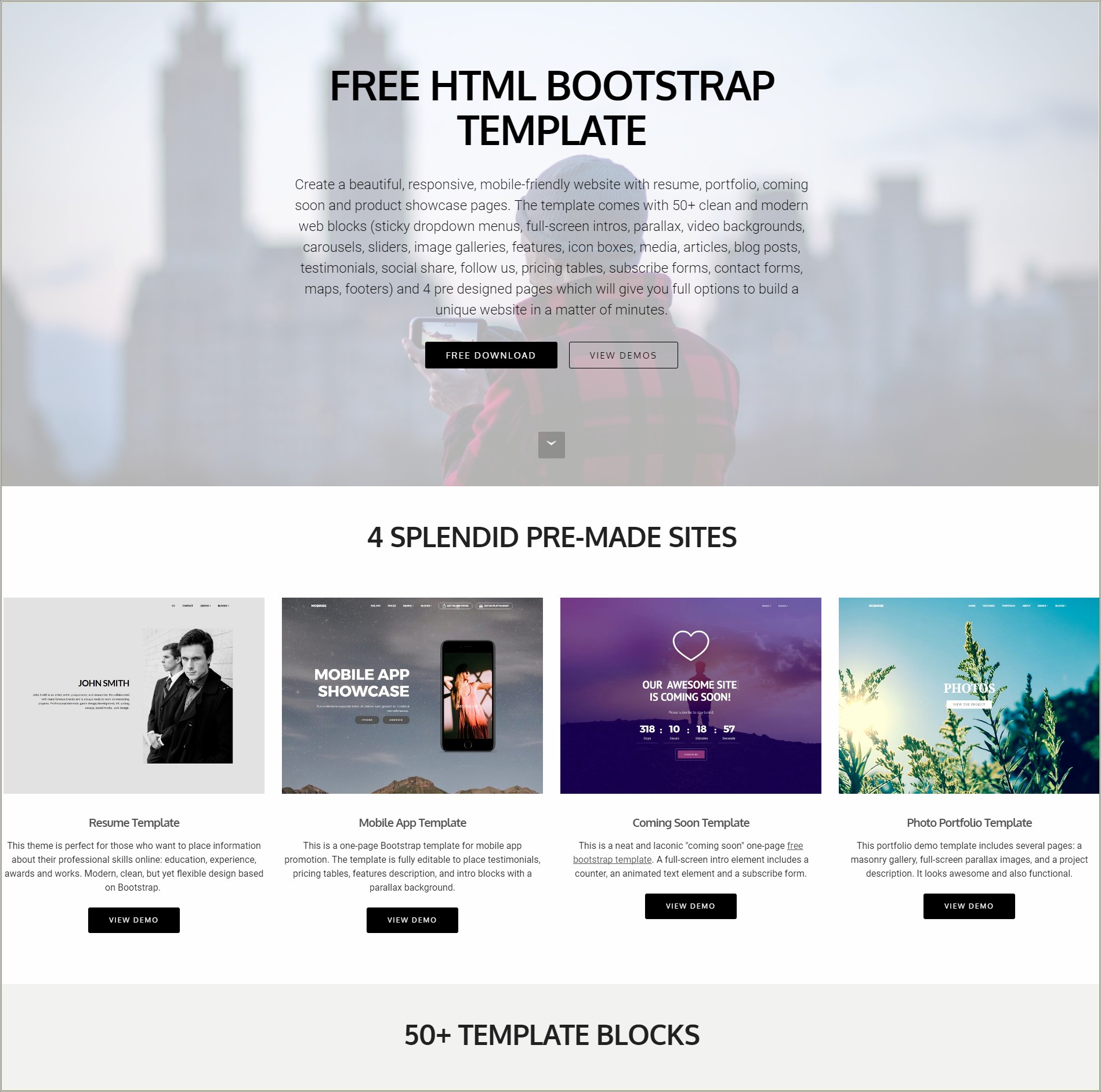 Easy To Customize Bootstrap Templates Free