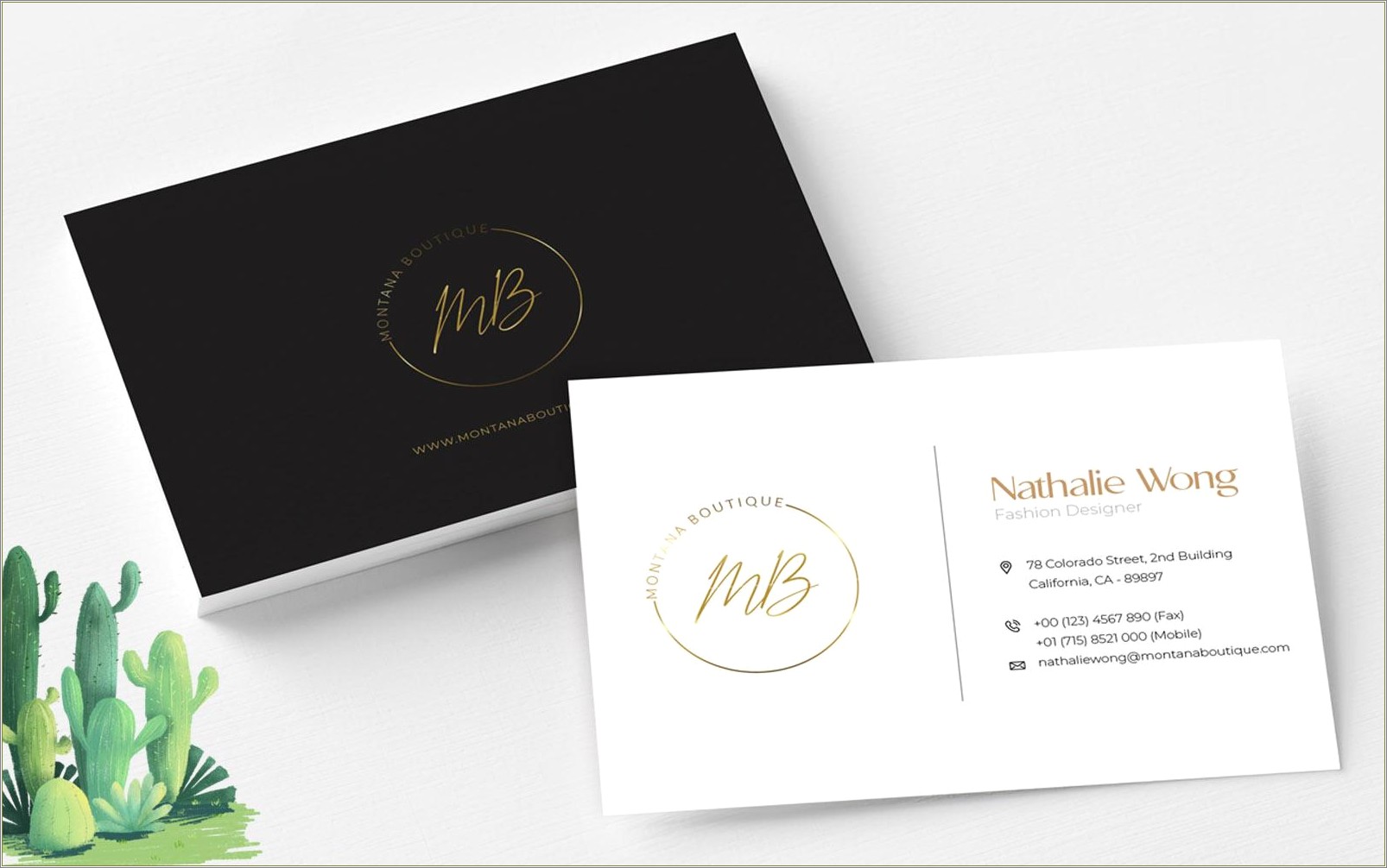 Elegant Business Card Template Free Printable
