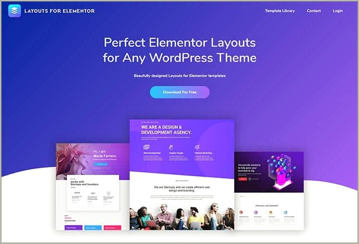 Elementor Pages Template For Product Free