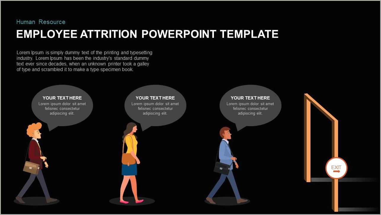 Employee Attrition Ppt Template Free Download