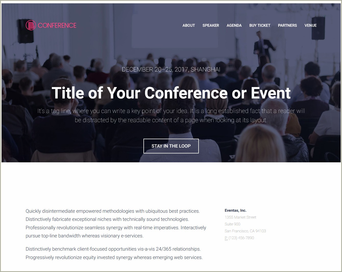 Event Management Html Template Free Download