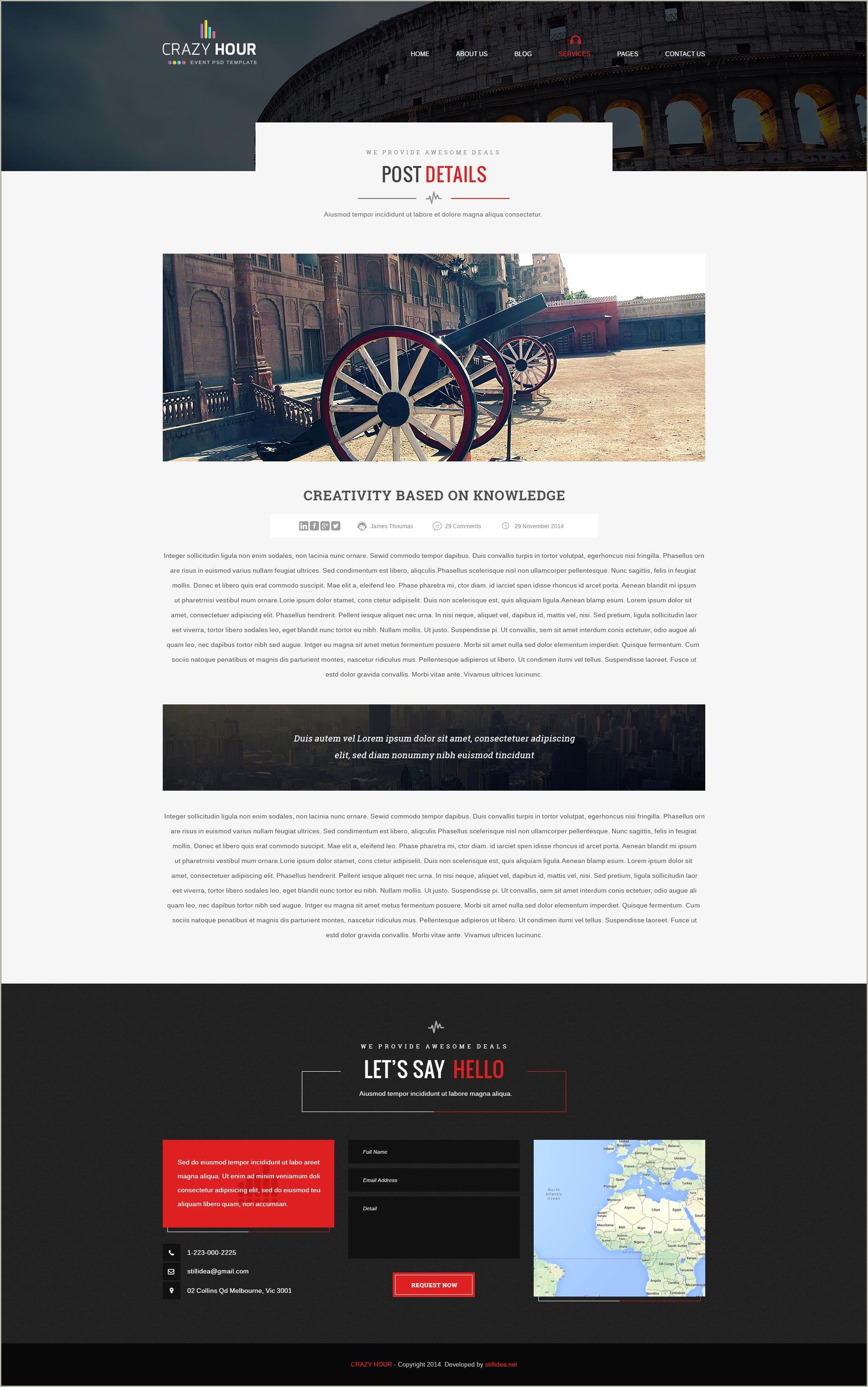 Event Management Psd Template Free Download