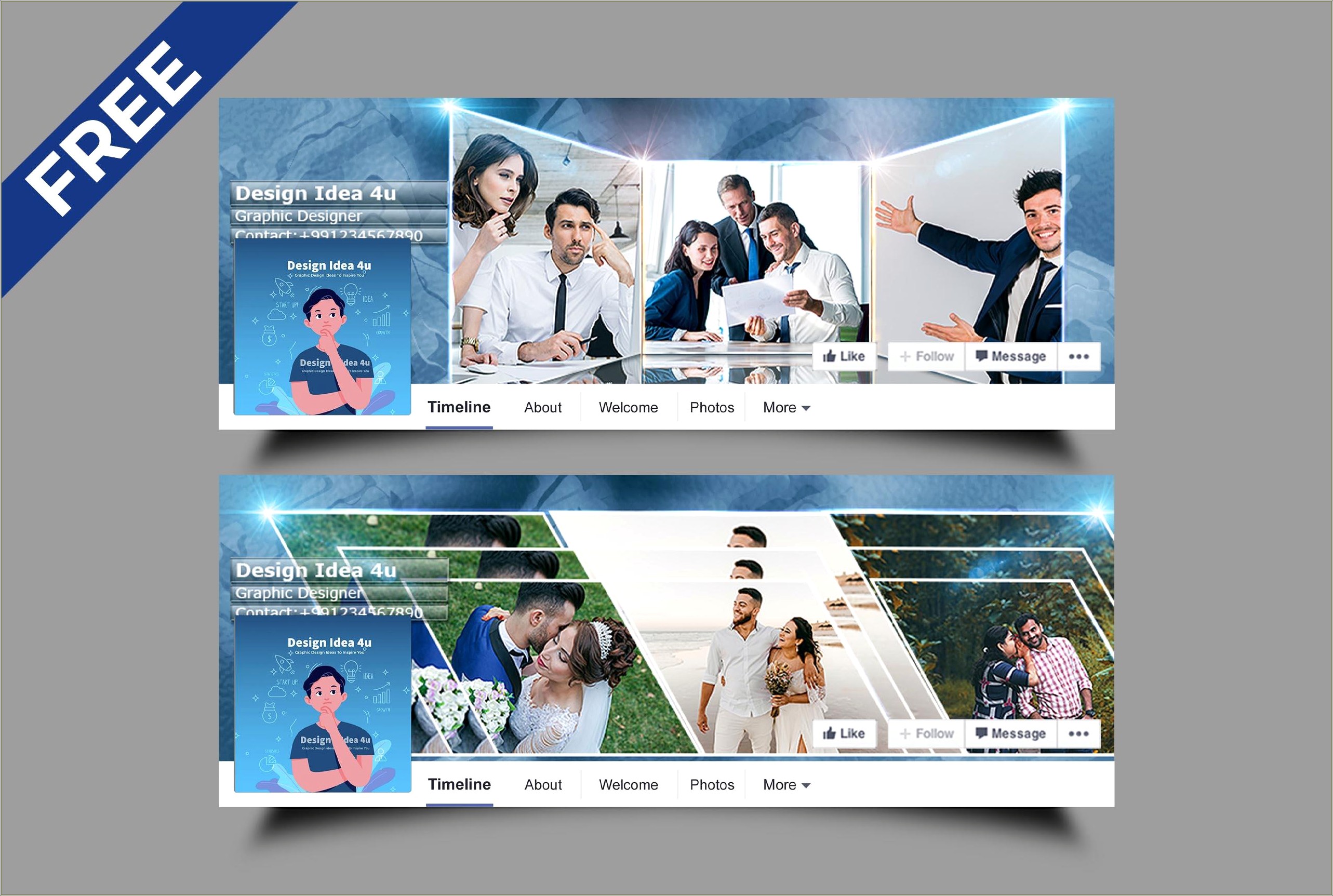 Facebook Timeline Covers Free Psd Templates