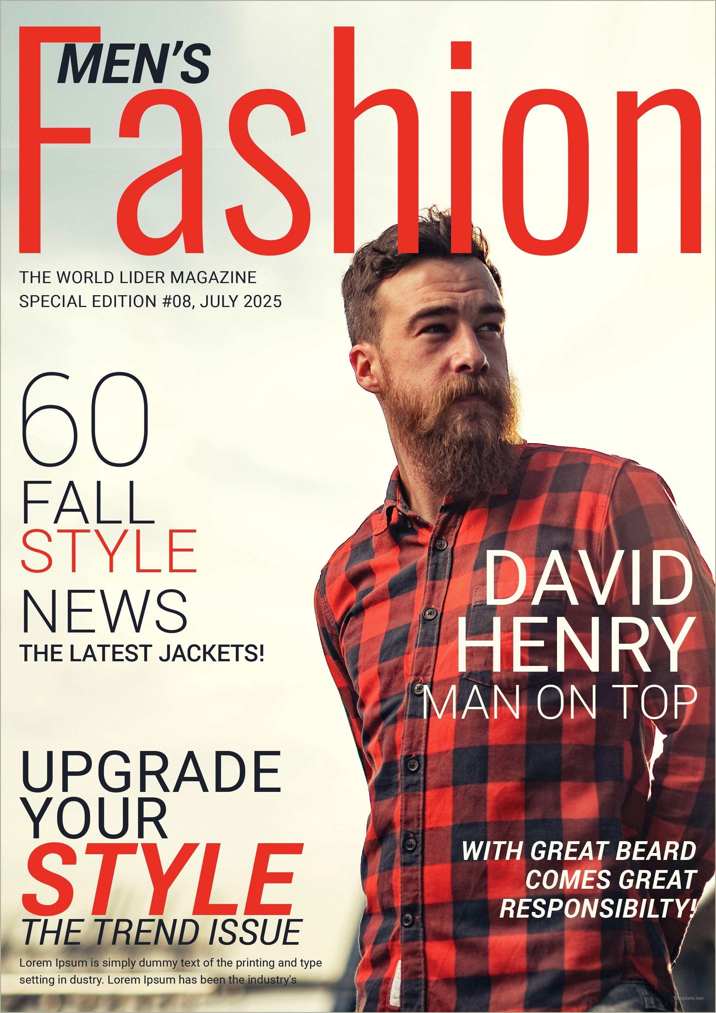 Fake Magazine Cover Template Free Download