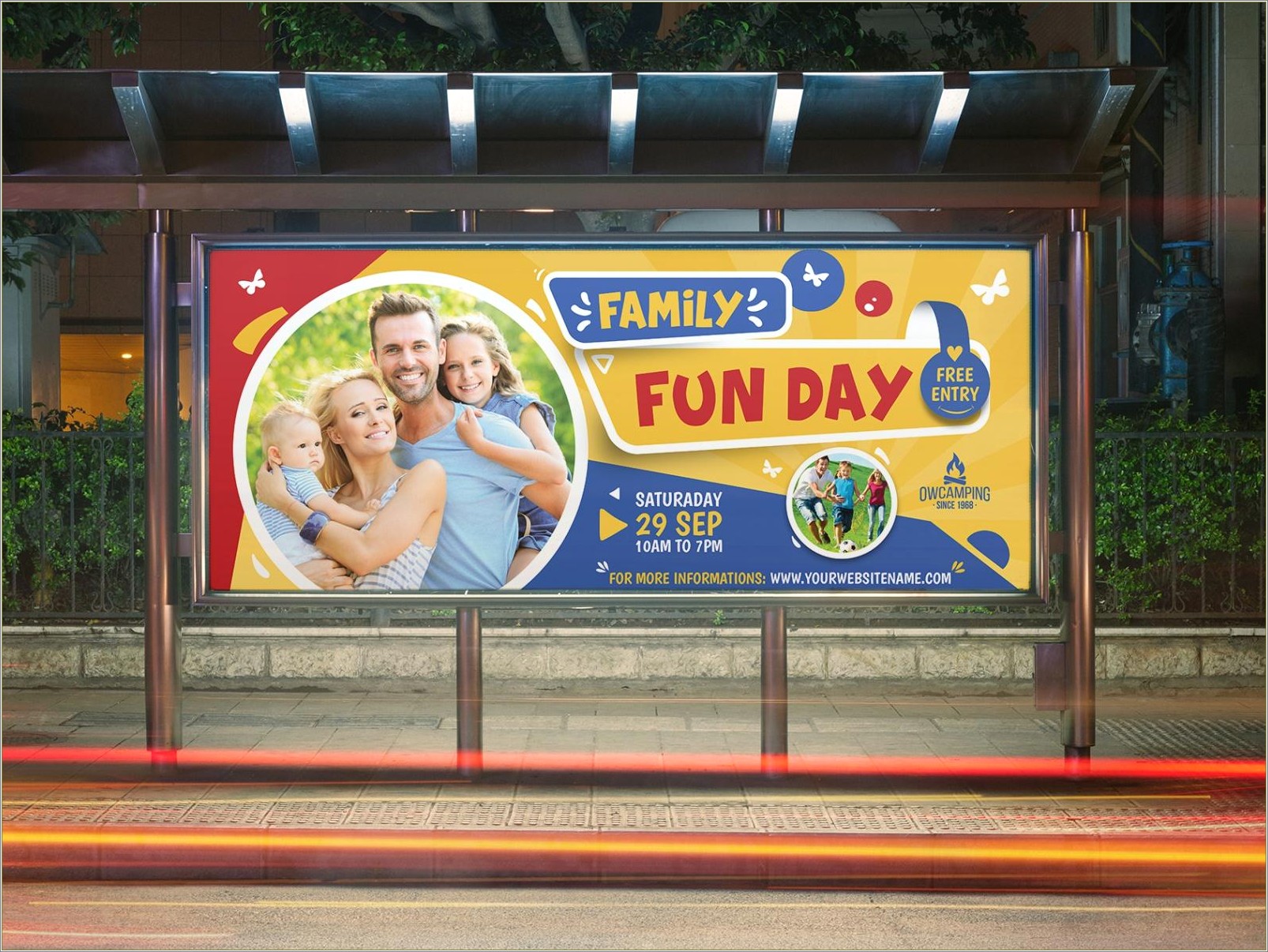 Family Fun Day Banner Template Free