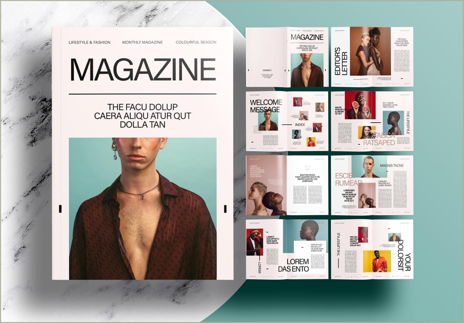 Fashion Magazine Design Templates Free Download