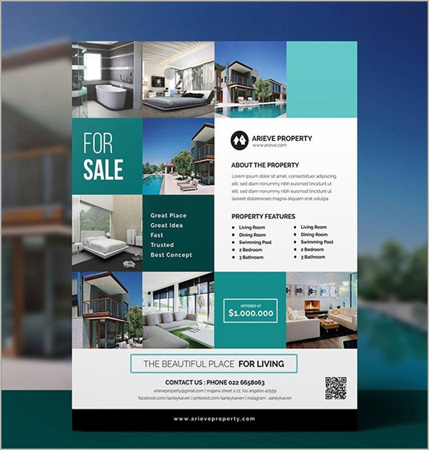 Feature Sheet Real Estate Templates Free