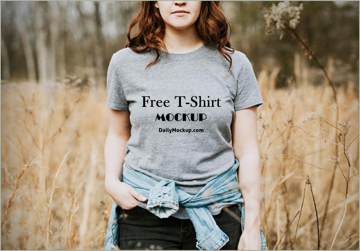 Female T Shirt Template Psd Free