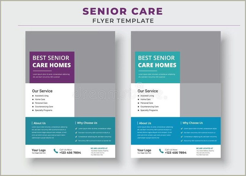 Flyer Templates For Senior Care Free