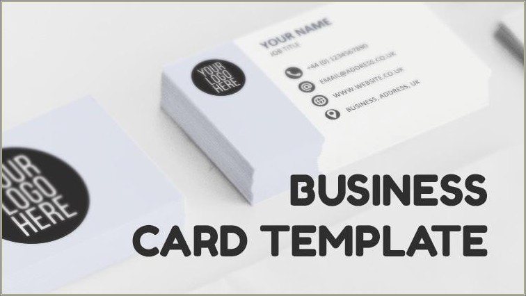 Folded Business Card Template Free Download