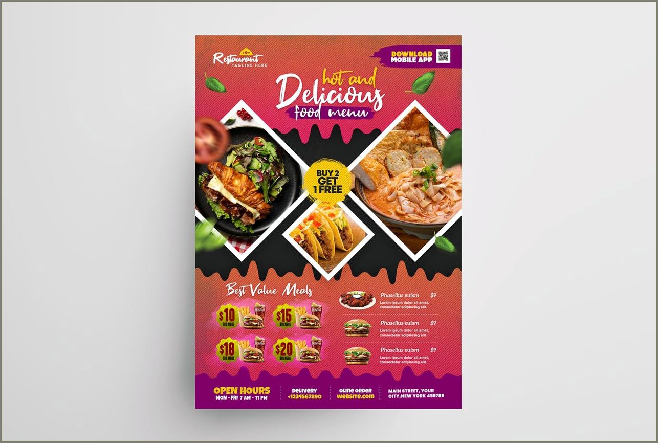 Food Advertisements Psd Templates Free Download
