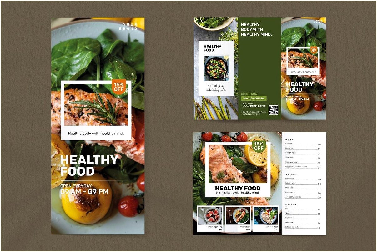 Food Brochure Templates Psd Free Download