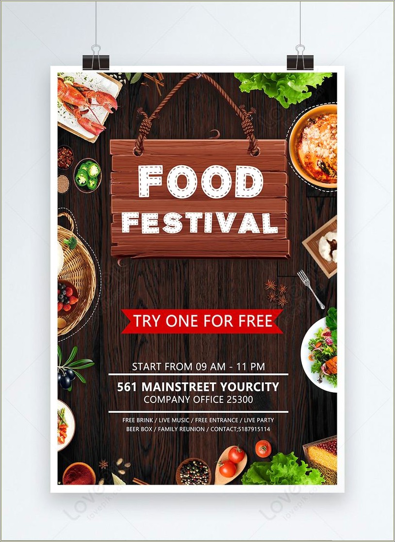 Food Festival Slideshow Template Free Download