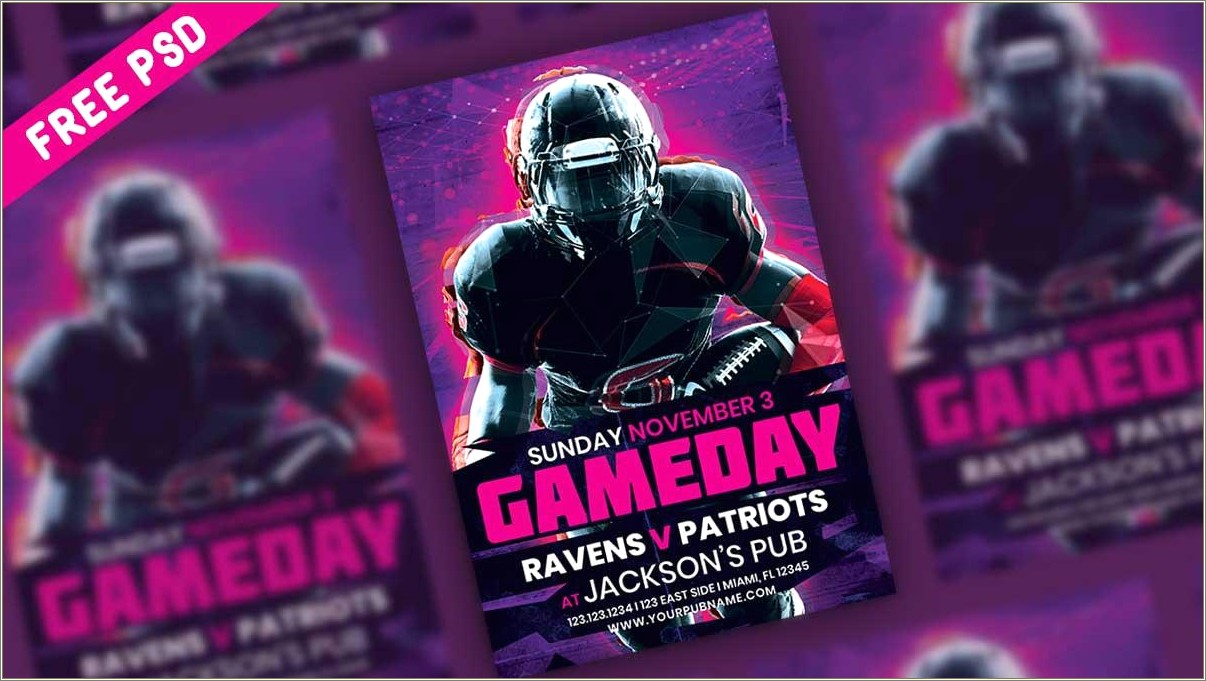 Football Game Day Doc Template Free