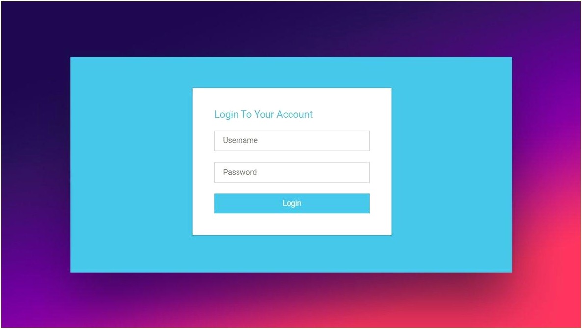 Forgot Password Template Html Free Download