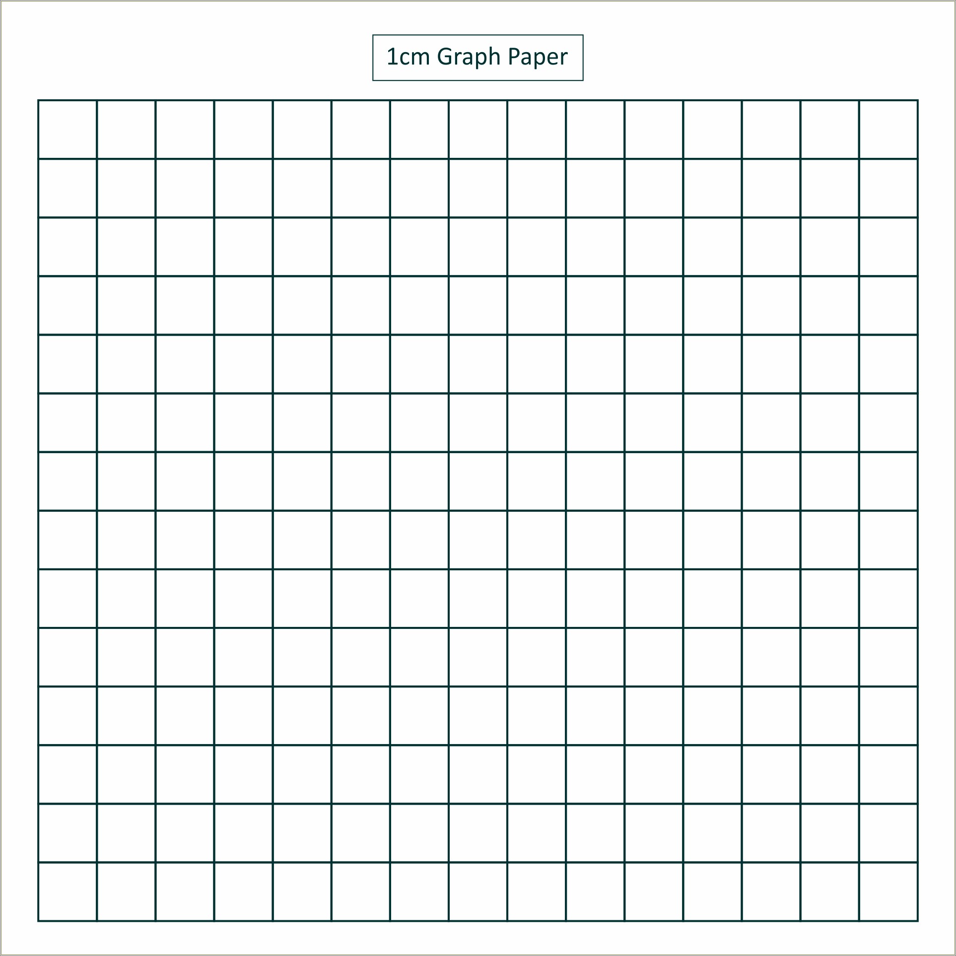 Free 1 Inch Grid Paper Template