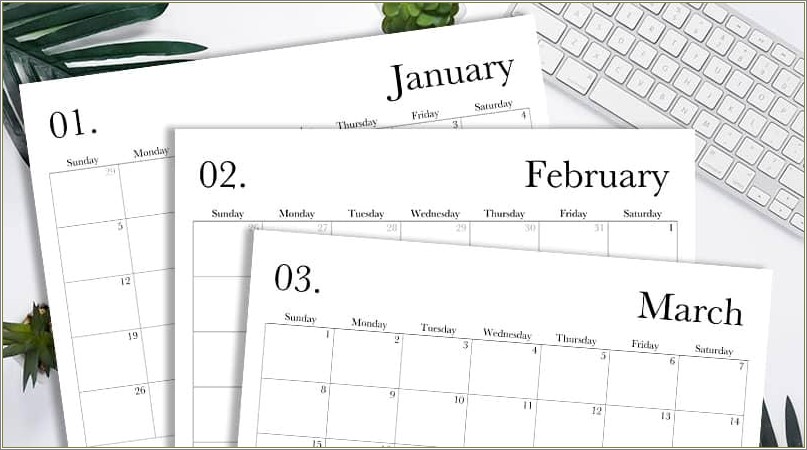 Free 2019 March Montlyh Calendar Template